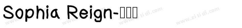 Sophia Reign字体转换